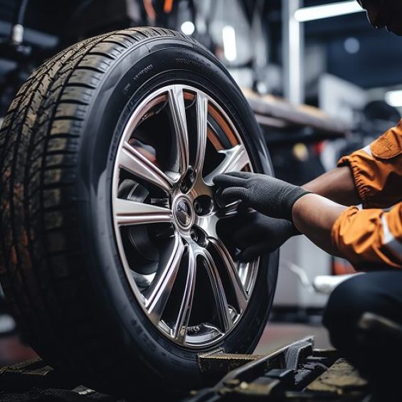 Banden wisselen in de werkplaats van F&M Autoservice